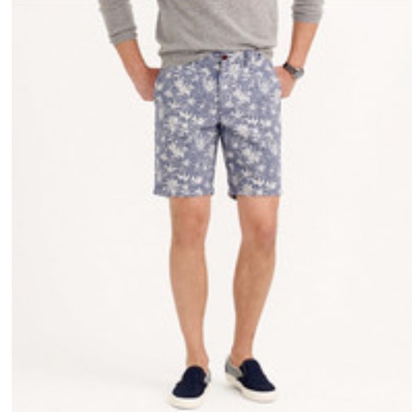 J. Crew Other - J. Crew 9 Stanton Short In Blue Floral Shorts Sz 32